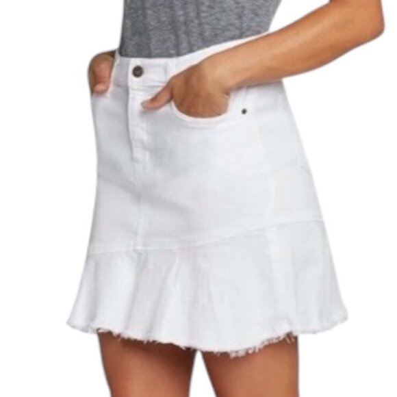 Principle Denim | Skirts | Principle Denim Belle White Skirt Size 27 ...